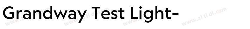 Grandway Test Light字体转换